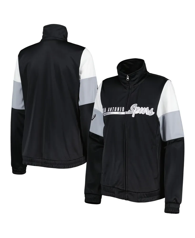 Women's G-iii 4Her by Carl Banks Black San Antonio Spurs Change Up Full-Zip Track Jacket