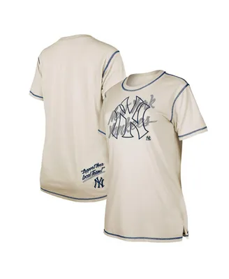 Women's New Era White York Yankees Team Split T-shirt