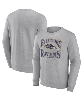 Fanatics Branded White Baltimore Ravens Leopard Team Pullover Sweatshirt