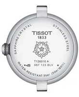 Tissot Women's Swiss Bellissima Pink Topaz (1/4 ct. t.w.) Pink Leather Strap Watch 26mm