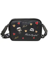 Karl Lagerfeld Paris Maybelle Double Zip Charm Crossbody