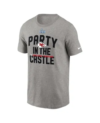 Men's Nike Heather Charcoal Kansas City Chiefs Super Bowl Lvii Champions Parade T-shirt