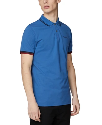 Ben Sherman Men's Signature Tipped Short-Sleeve Polo Shirt