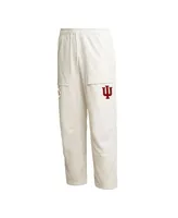 Men's adidas Cream Indiana Hoosiers Aeroready Pants