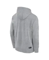 Men's Nike Gray England National Team Club Logo Pullover Hoodie