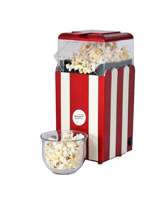 Brentwood Classic Striped 8 Cup Electric Hot Air Popcorn Maker