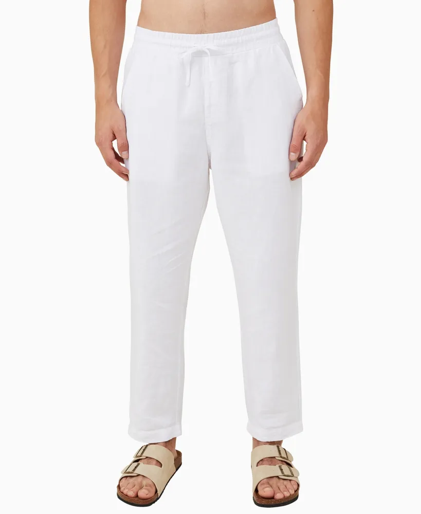 Cotton On Men's Linen Drawstring Pants