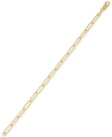 Giani Bernini Textured Paperclip Link Bracelet, Created for Macy's