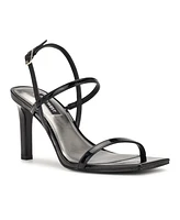 Nine West Women's Olah Square Toe Heeled Dress Sandals