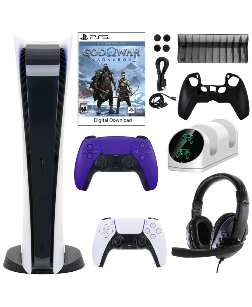 PS5 Digital Gow Console w/ Extra Controller & Accessories Kit