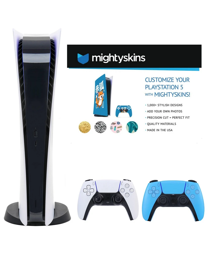 PS5 Digital Console with Extra Dualsense Controller and Skins Voucher