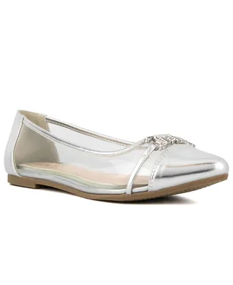 Juicy Couture Women's Pixie Slip-on Lucite Flats