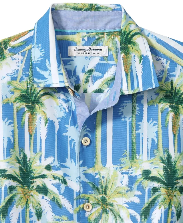 Lids Dallas Cowboys Tommy Bahama Coconut Point Frondly Fan Camp IslandZone  Button-Up Shirt - Gray