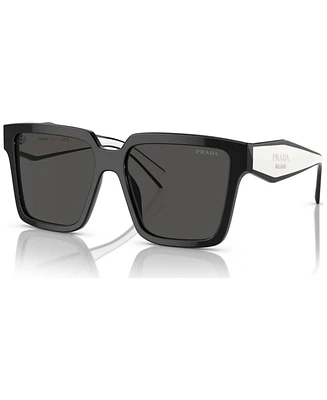 Prada Oversized Low Bridge Women's Sunglasses, Pr 24ZSF