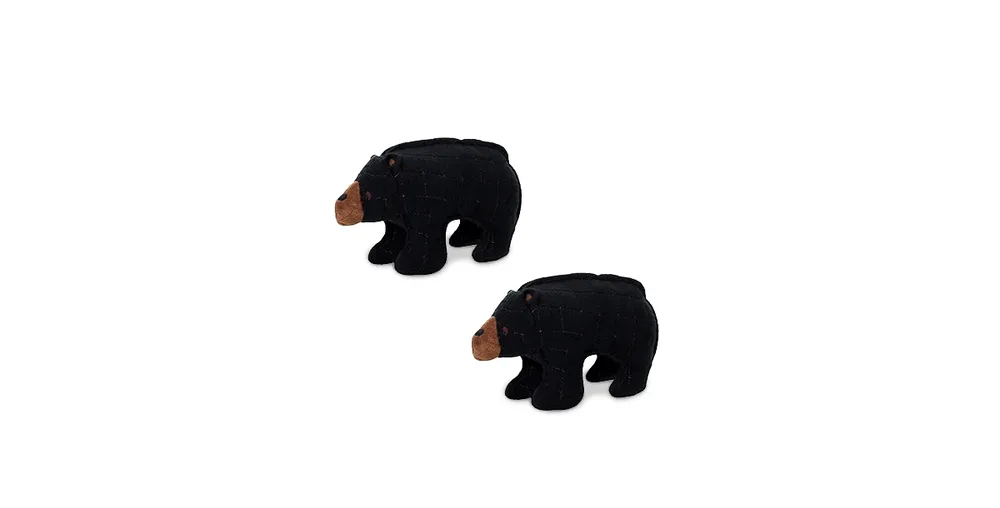 Tuffy Jr Zoo Bear, 2-Pack Dog Toys