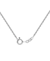 Diamond Cluster Pendant Necklace (1/4 ct. t.w.) in Sterling Silver