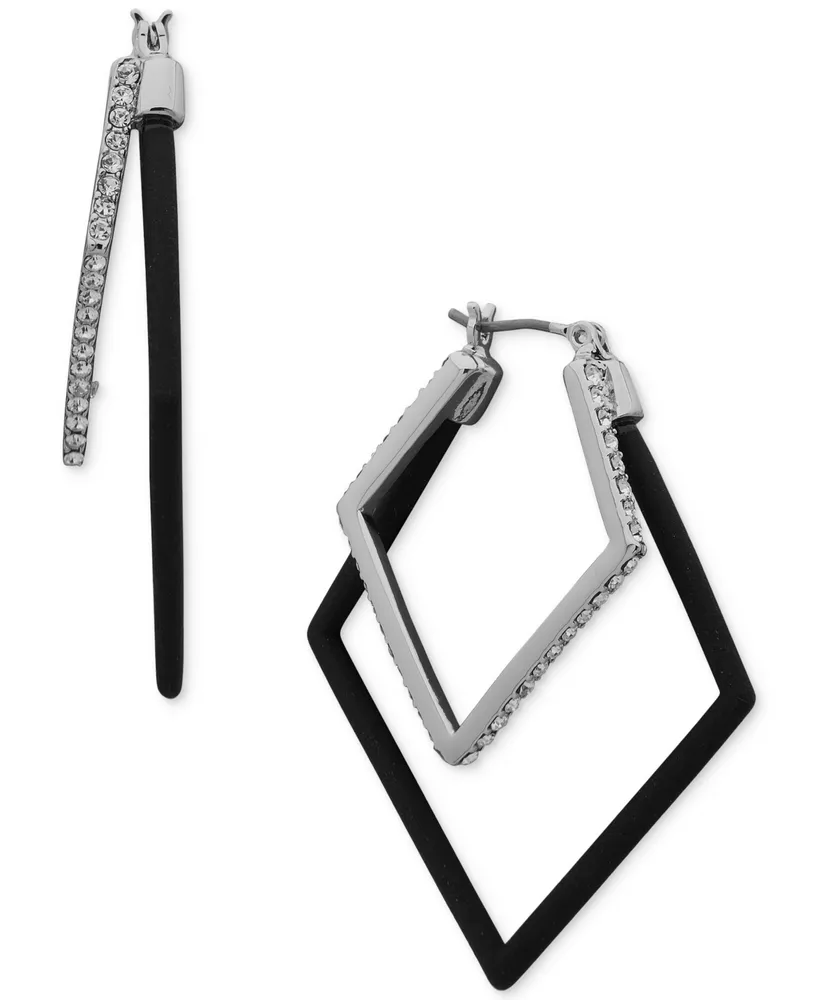 Karl Lagerfeld Paris Geometric Nested Hoop Earrings