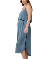 Ripe Maternity Maternity Nursing Slip Satin Dress