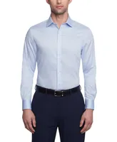 Tommy Hilfiger Men's Th Flex Slim Fit Wrinkle Free Stretch Twill Dress Shirt