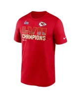 Men's Nike Red Kansas City Chiefs Super Bowl Lvii Champions Essential T-shirt