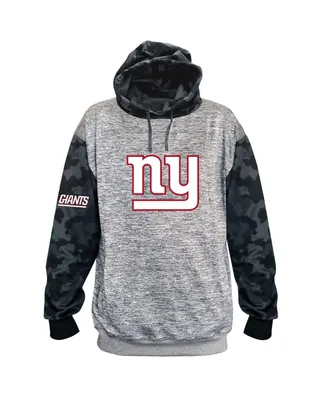 Men's Fanatics Heather Charcoal New York Giants Big and Tall Camo Pullover Hoodie