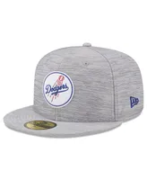 Men's New Era Gray Los Angeles Dodgers 2023 Clubhouse 59FIFTY Fitted Hat