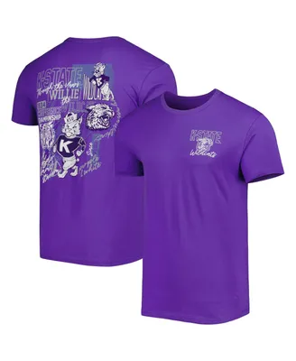 Men's Purple Kansas State Wildcats Vintage-Like Through the Years Two-Hit T-shirt