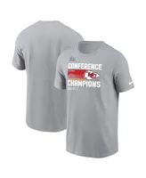 Preschool Boys and Girls Nike Gray Kansas City Chiefs 2022 Afc Champions Locker Room Trophy Collection T-shirt