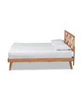 Baxton Studio Galvin Modern and Contemporary Queen Size Finished Wood Platform Bed