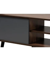 Baxton Studio Clapton Modern and Contemporary 70.9" Multi-Tone and Finished Wood Tv Stand