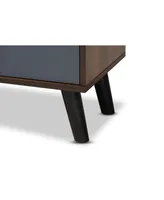 Baxton Studio Clapton Modern and Contemporary 70.9" Multi-Tone and Finished Wood Tv Stand