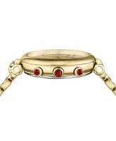 Salvatore Ferragamo Women's Swiss Chronograph Ora Gold Ion-Plated Stainless Steel Bracelet Watch 40mm