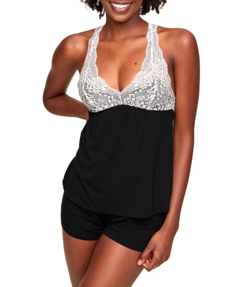 UltraLite Lace-Trim Cami Pajama Set