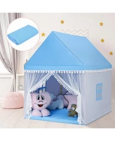 Kids Play Tent Large Playhouse Children Castle Fairy Gift w/ Mat
