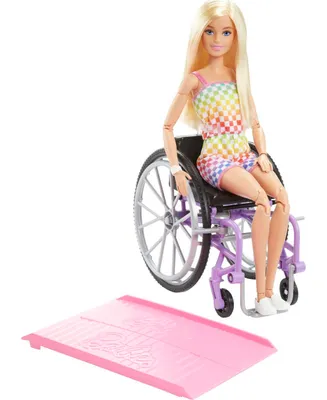 Barbie Fashionistas Doll with Wheelchair and Ramp and Blonde Hair - Multi