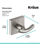 Kraus Ventus Bathroom Robe and Towel Double Hook