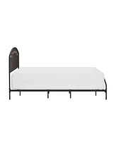 Hillsdale 44" Metal Riverbrooke Furniture Arch Scallop King Bed