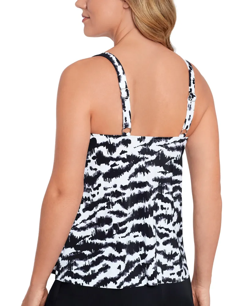 Swim Solutions Women's A-Line Tankini Swimsuit, Created For Macy's