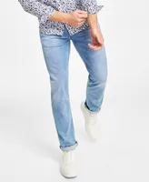 I.n.c. International Concepts Men's Light Wash Skinny Ripped Jeans, Created for Macy's