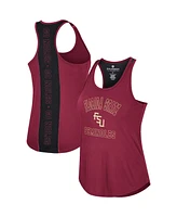 Women's Colosseum Garnet Florida State Seminoles 10 Days Racerback Scoop Neck Tank Top