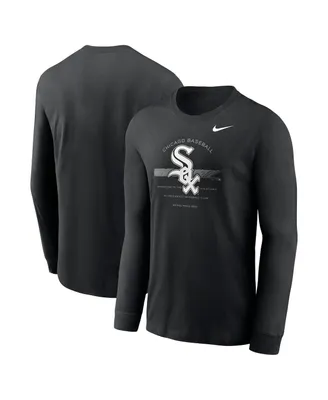 Men's Nike Black Chicago White Sox Over Arch Performance Long Sleeve T-shirt