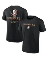 Men's Fanatics Black Florida State Seminoles Game Day 2-Hit T-shirt