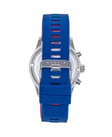 Nautis Men Meridian Rubber Watch - Blue, 42mm