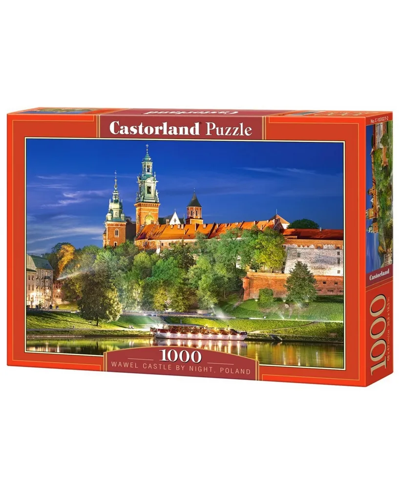 Castorland Wawel Castle by Night, Poland Jigsaw Puzzle Set, 1000 Piece