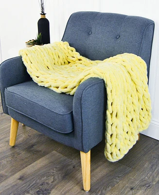 Donna Sharp Chenille Knitted Throw, 40" x 50"
