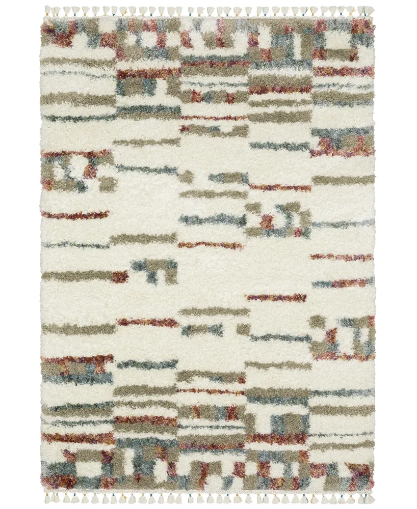 Jhb Design Vertical Shag VLS06A 3'10" x 5'5" Area Rug