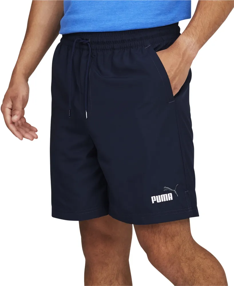 Puma Men's Essentials+ Moisture-Wicking Logo Embroidered 7" Drawstring Shorts