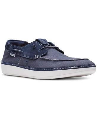 Clarks Men's Higley Tie Slip-On Canvas Boat Shoes