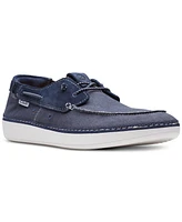 Clarks Men's Higley Tie Slip-On Canvas Boat Shoes