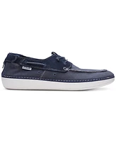 Clarks Men's Higley Tie Slip-On Canvas Boat Shoes